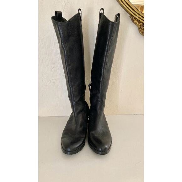 Louise Et Cie Women's Black Leather Boots Tall Riding Size 7.5M - Picture 2 of 11